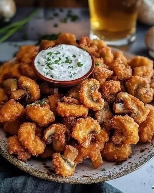 Crispy Fried Mushrooms Recipe