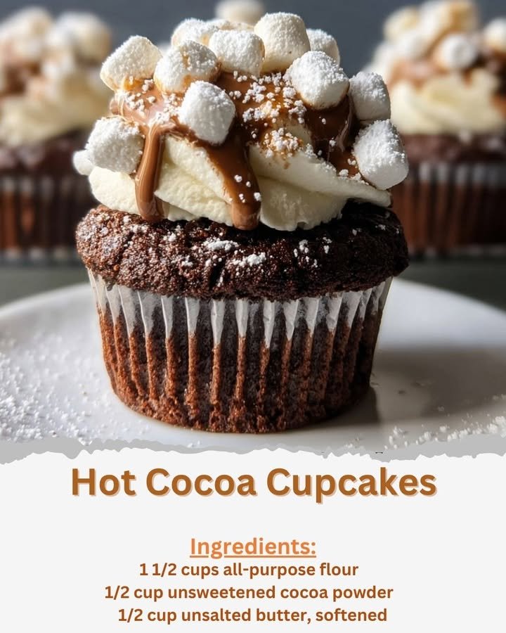Hot Cocoa Cupcakes