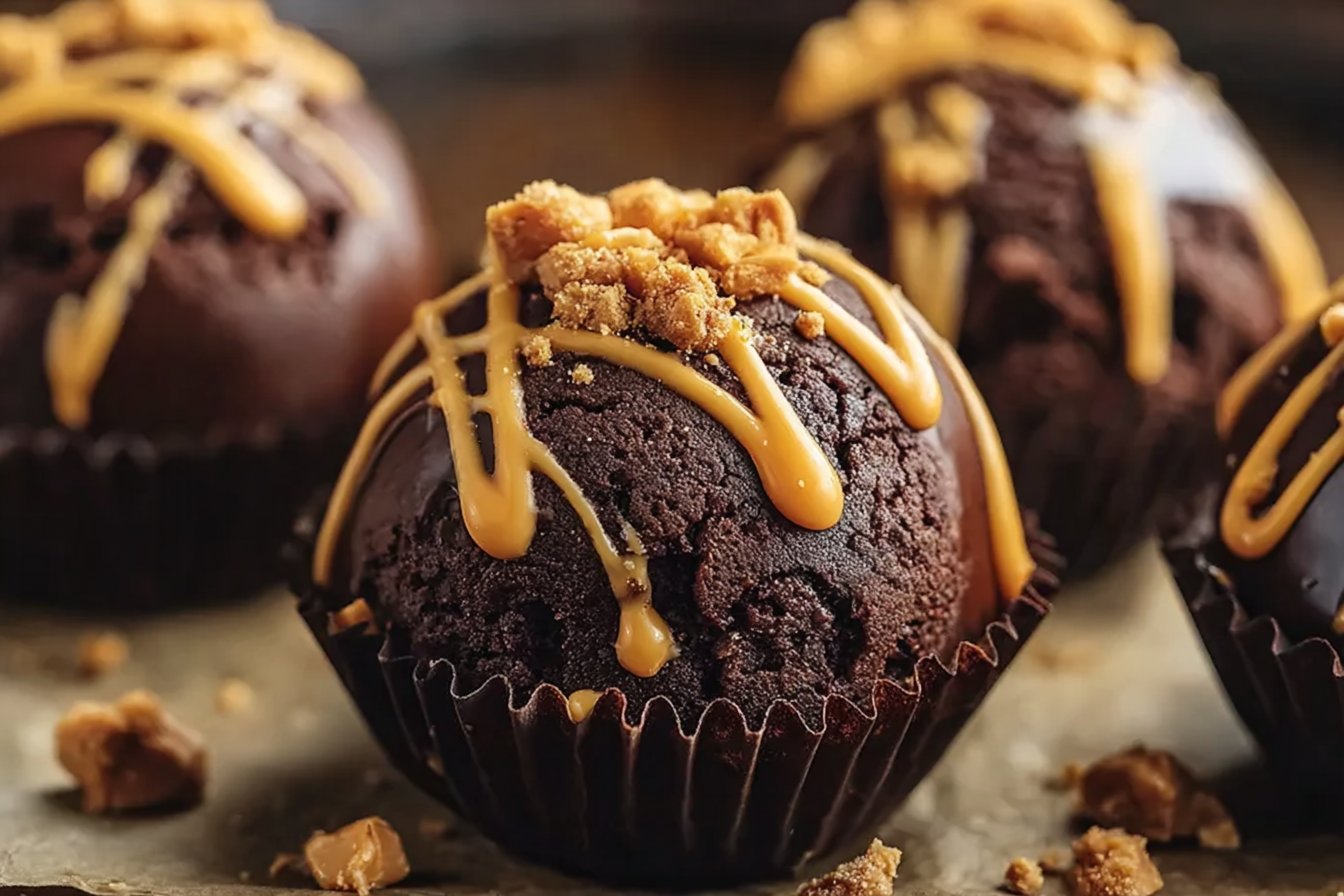 Peanut Butter Brownie Bombs