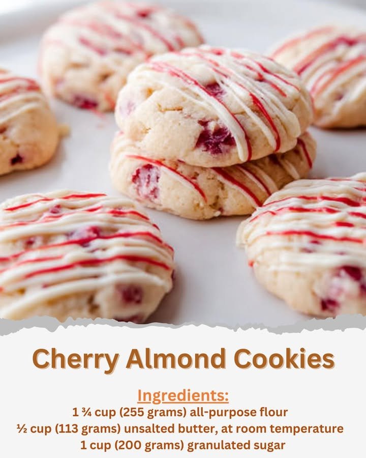Cherry Almond Cookies