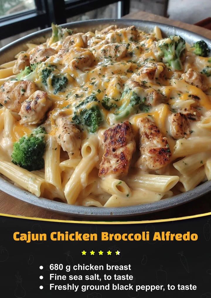 Cajun Chicken Broccoli Alfredo