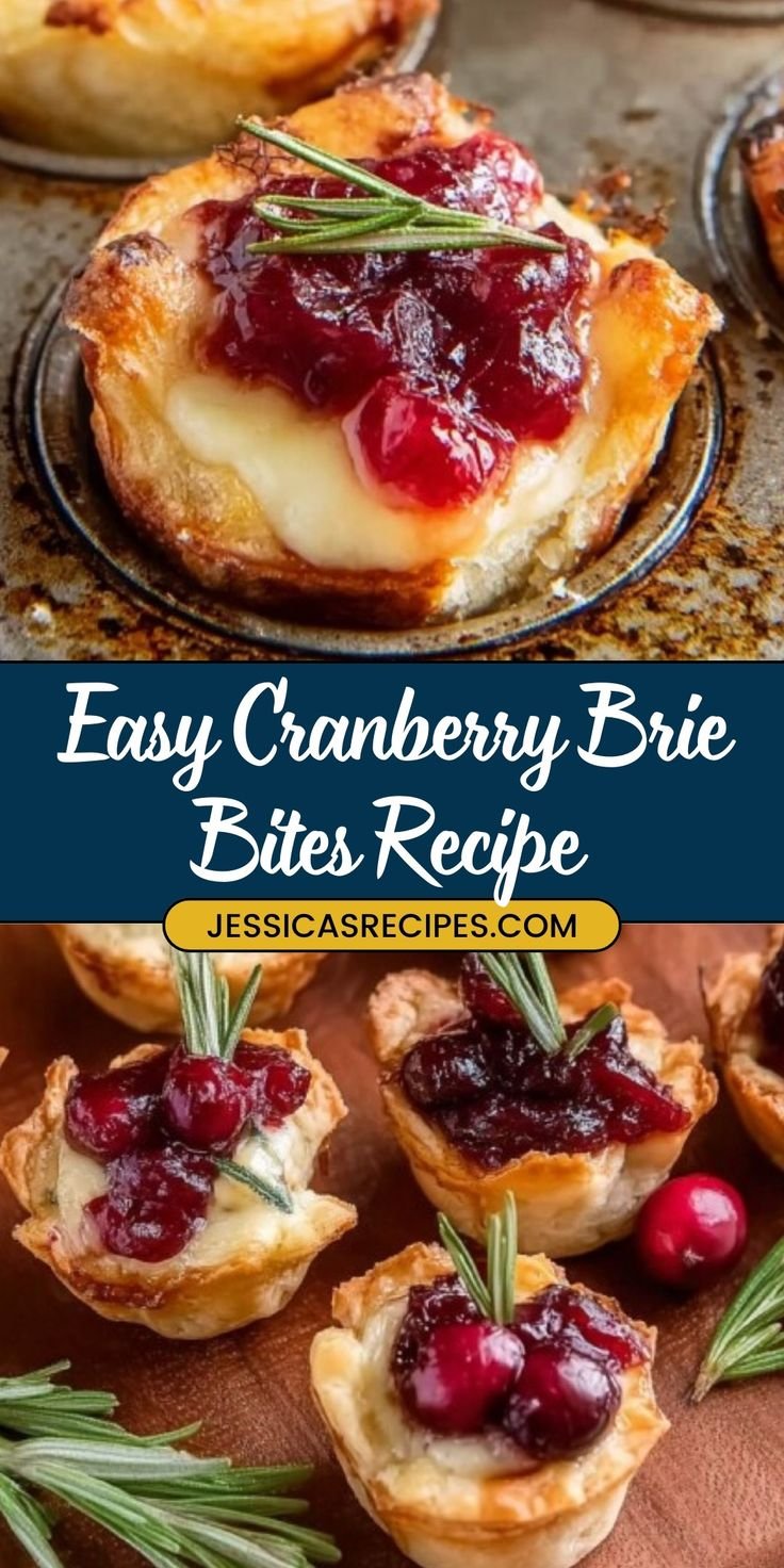Cranberry Brie Bites Recipe