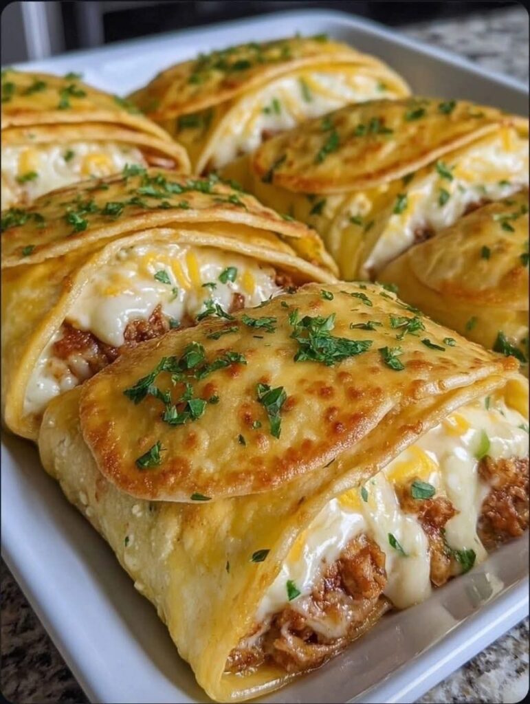loaded cheesy pocket tacos
