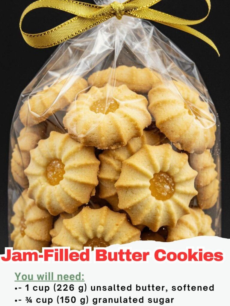 Jam-Filled Butter Cookies