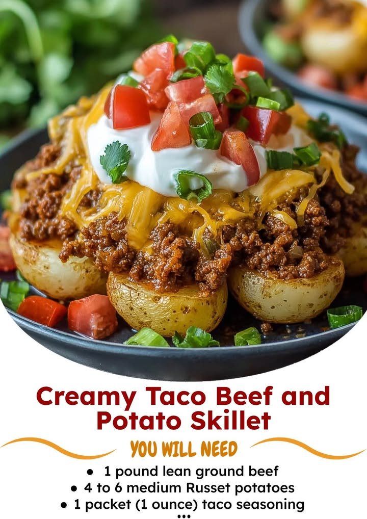 Cheesy Taco Potatoes