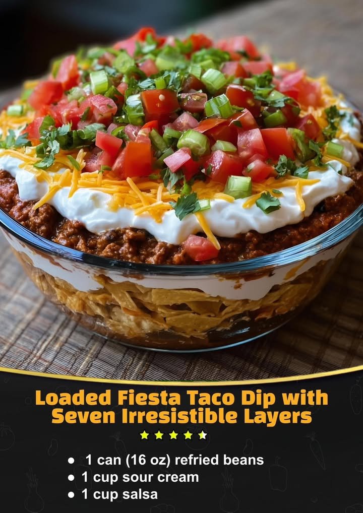 Loaded Fiesta Taco Dip