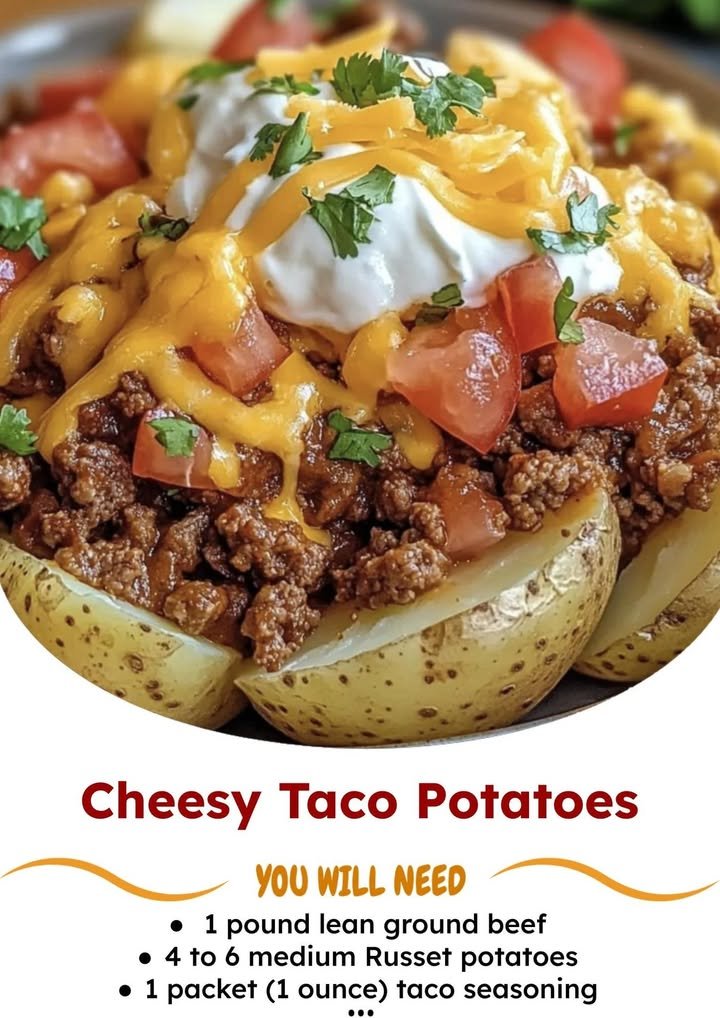 Cheesy Taco Potatoes
