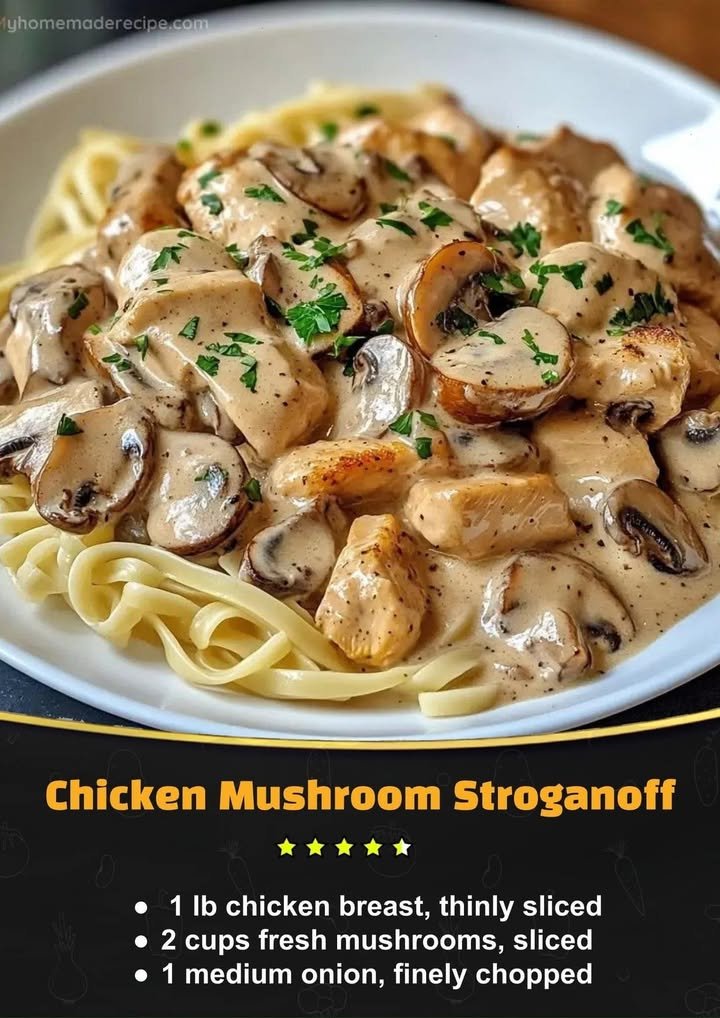 Chicken Mushroom Stroganoff