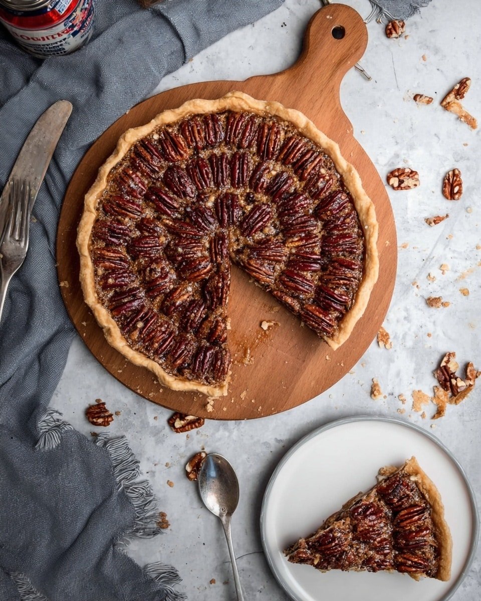 Pecan Pie with Maple Syrup and Bourbon Recipe