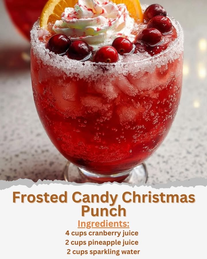 Frosted Candy Christmas Punch