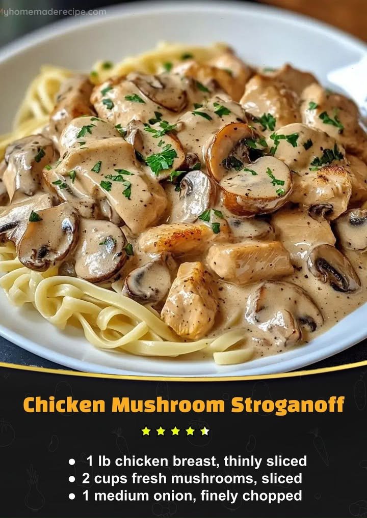Chicken Mushroom Stroganoff
