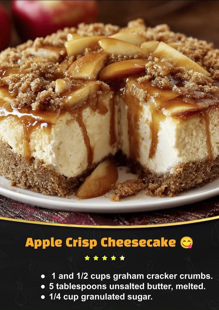Apple Crisp Cheesecake