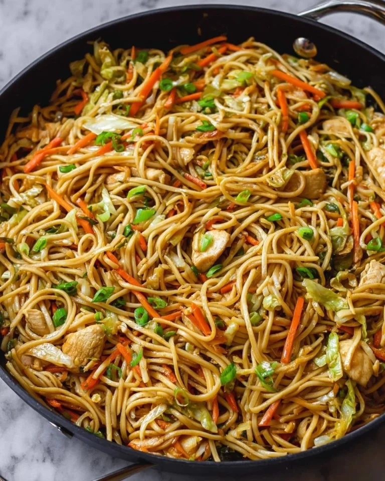 Delicious Chicken Chow Mein with homemade chow mein sauce recipe