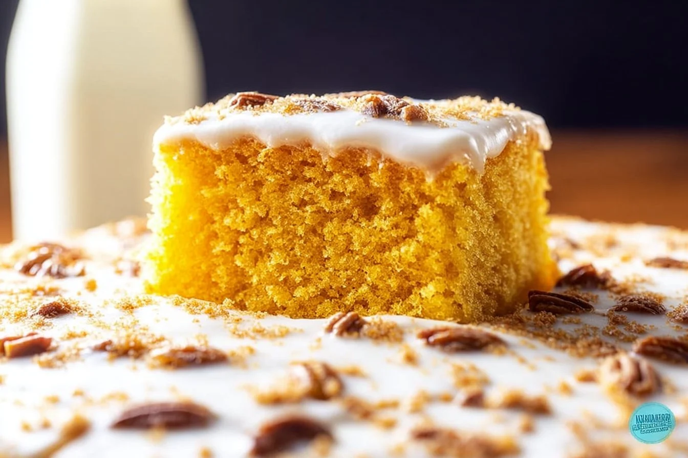 Delicious Elvis Presley Cake with layers of cream and pineapple on a plate