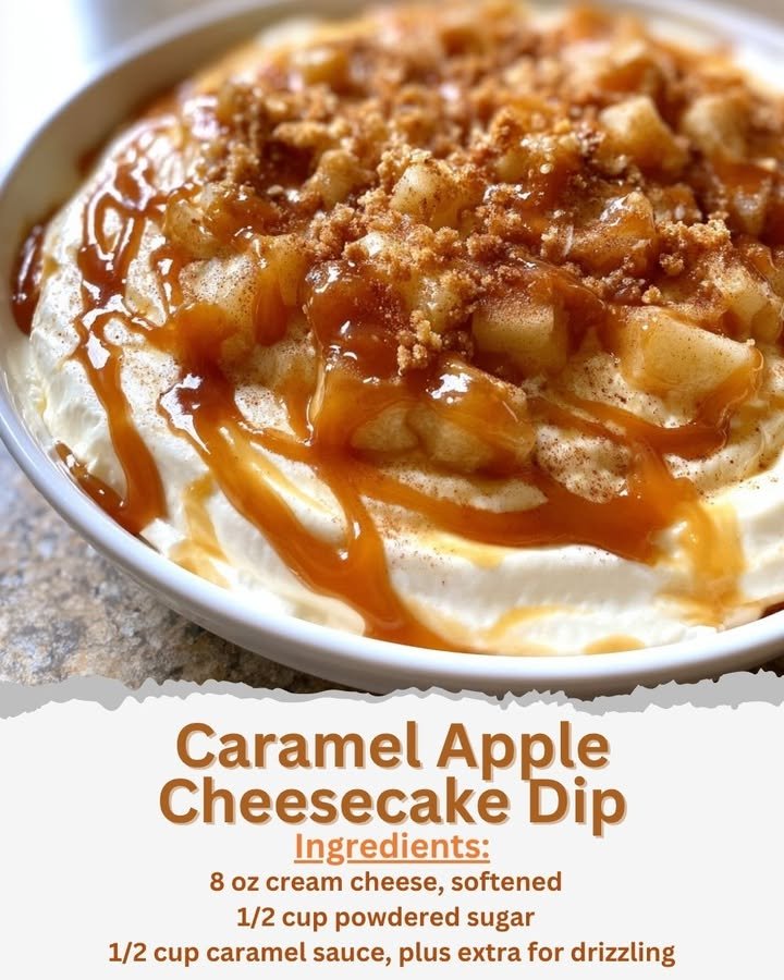Caramel Apple Cheesecake Dip