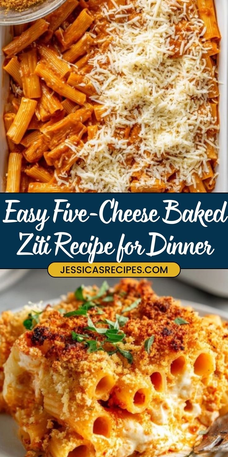 Five-Cheese Baked Ziti Recipe
