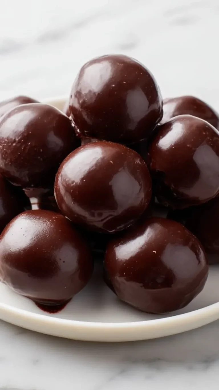 Old Fashioned Peanut Butter Balls on a plate, homemade dessert recipe