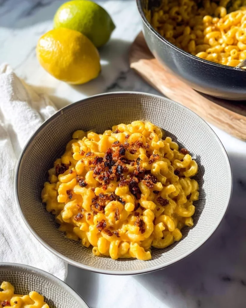 Delicious one pot creamy mac and cheese served in a bowl