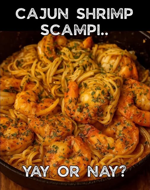 Creamy Cajun Shrimp Scampi