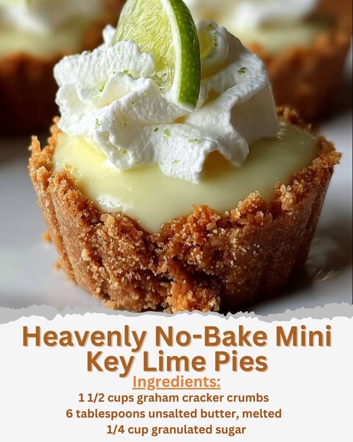Heavenly No-Bake Mini Key Lime Pies