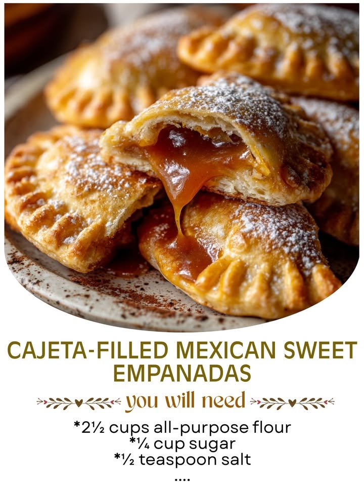 Cajeta-Filled Mexican Sweet Empanadas