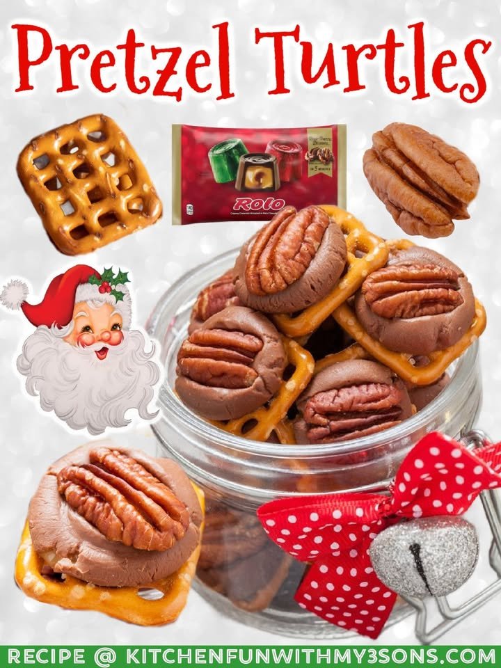 3-Ingredient Pretzel Turtles