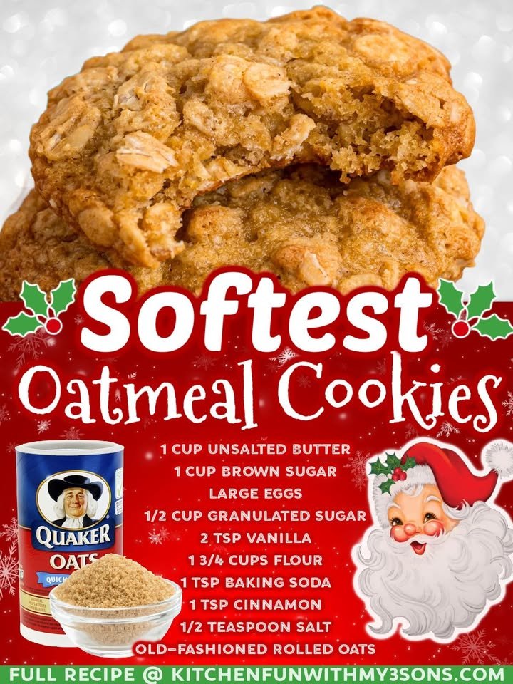 Soft Oatmeal Cookies