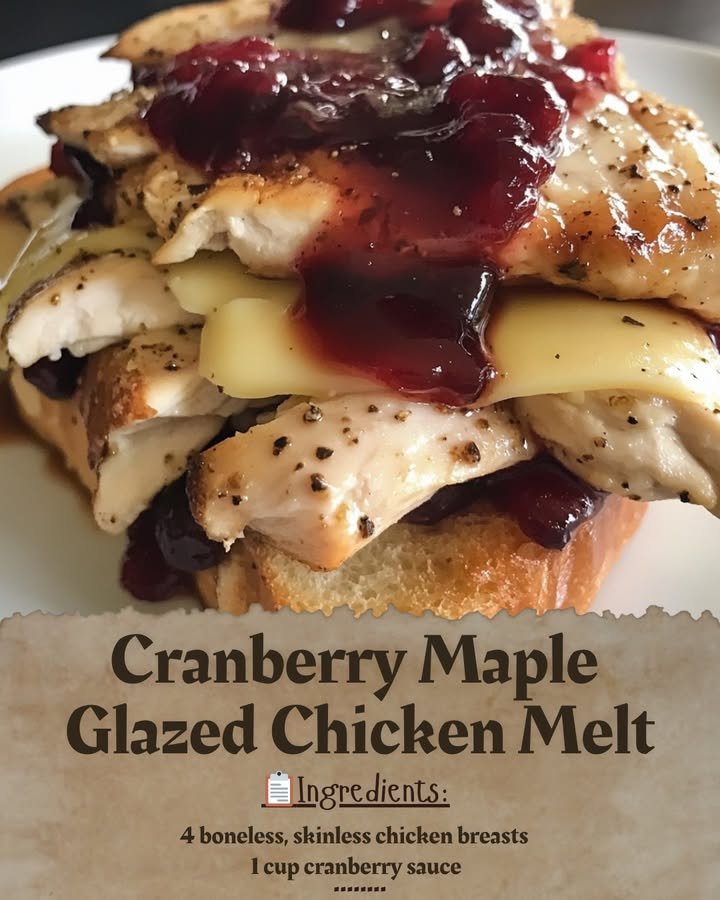 Cranberry Maple Glazed Chicken Melt