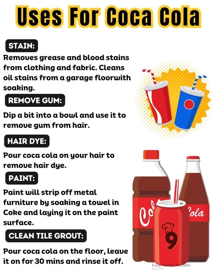 Creative uses of Coke beyond just drinking for cleaning and cooking