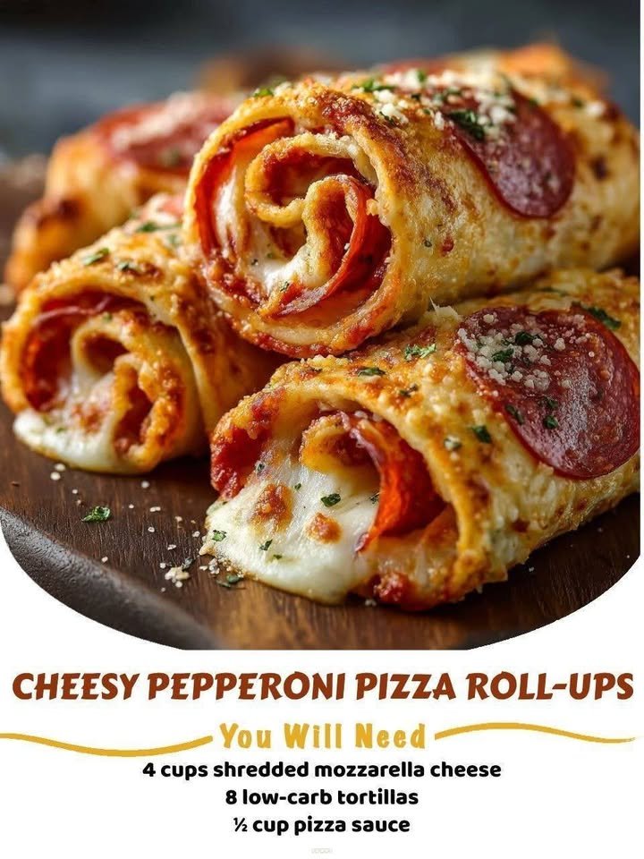 Cheesy Pepperoni Pizza Roll-Ups