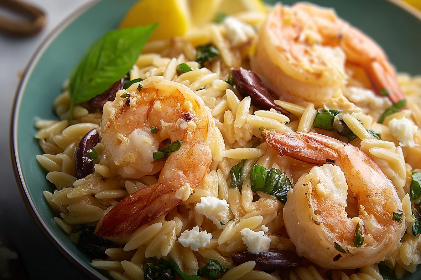 Lemon Shrimp Orzo