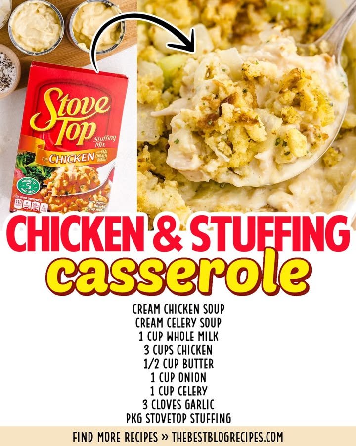 Chicken and Stuffing Casserole