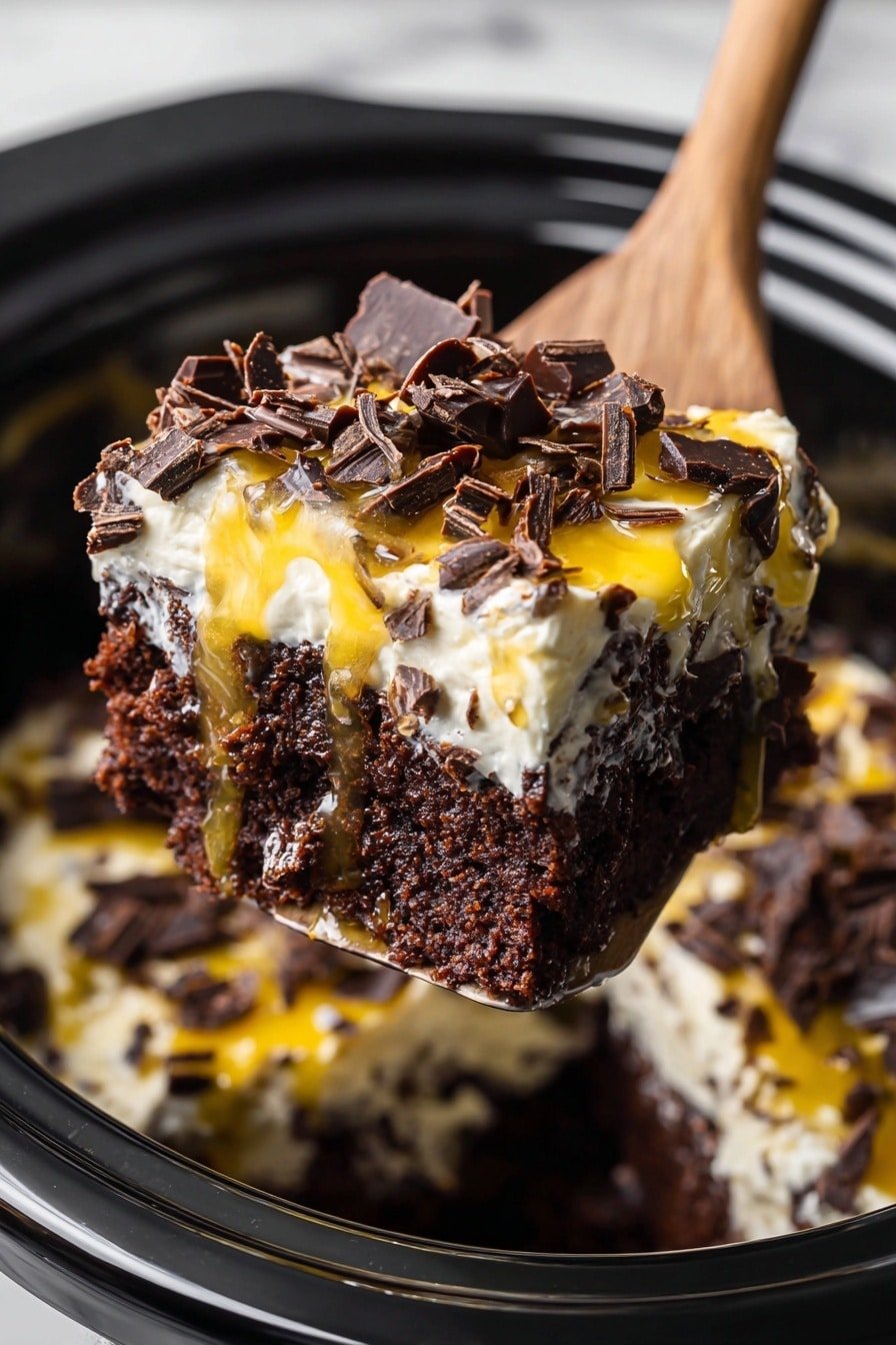 Slow Cooker Chocolate Caramel Cake Recipe