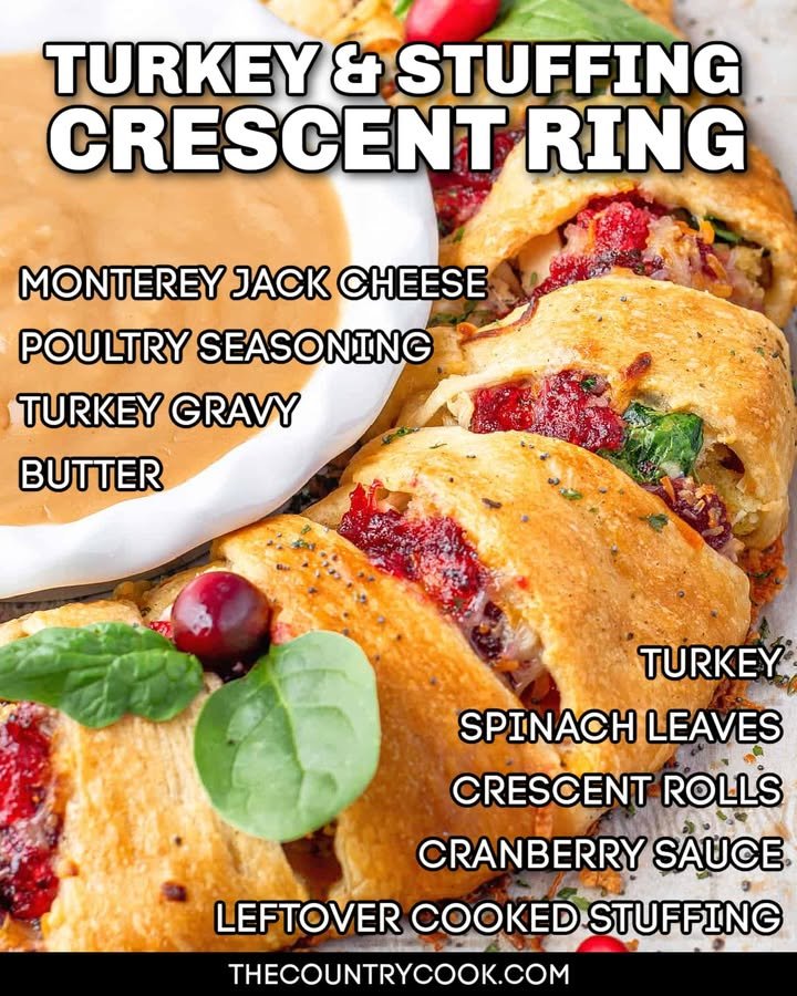 Turkey and Stuffing Crescent Ring