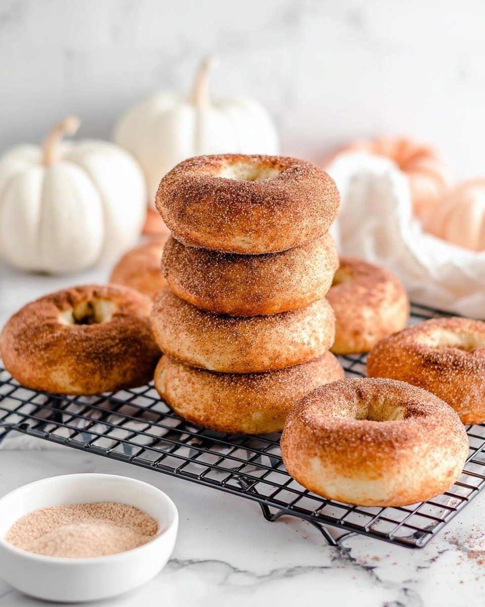 Chewy Cinnamon Sugar Pumpkin Bagels Recipe