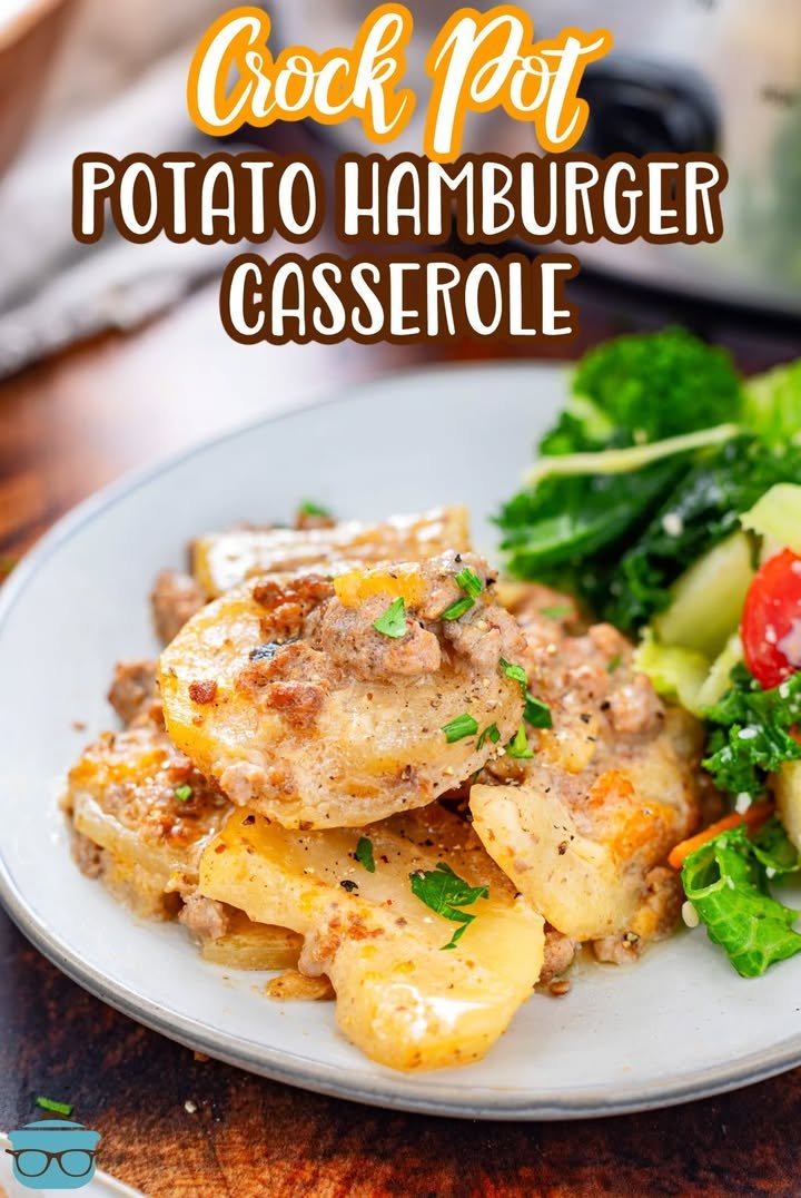 Crock Pot Potato Hamburger Casserole