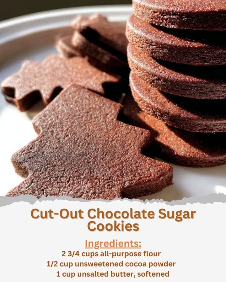 Cut-Out Chocolate Sugar Cookies
