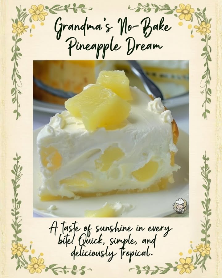 No-Bake Pineapple Cream Dessert