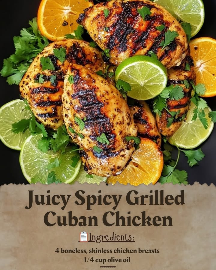 Juicy Spicy Grilled Cuban Chicken