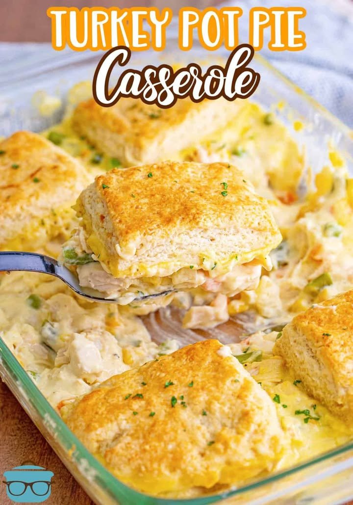 Turkey Pot Pie Casserole