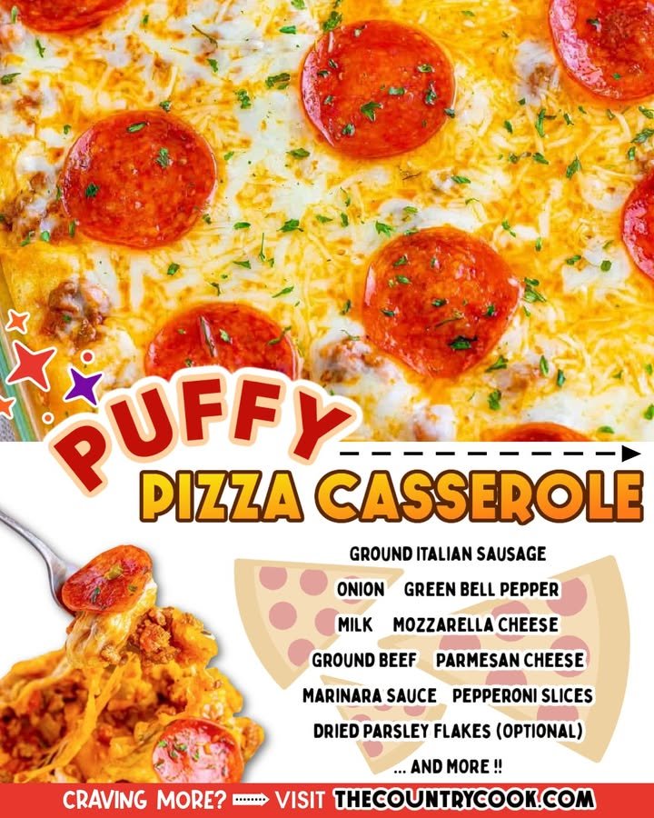Puffy Pizza Casserole
