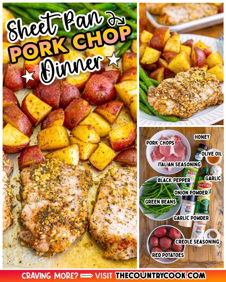 Sheet Pan Pork Chop Dinner