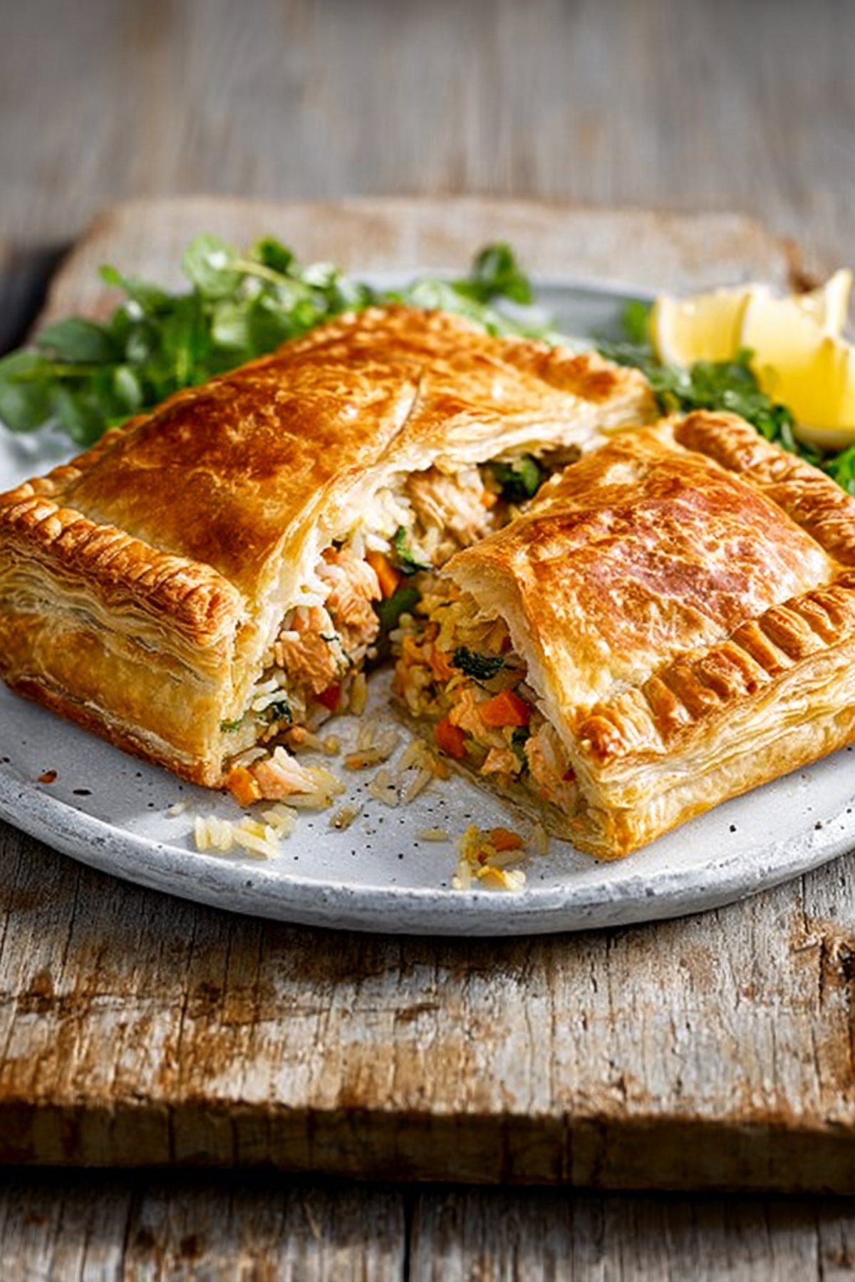 Salmon & Lemon Rice Pastry Parcel