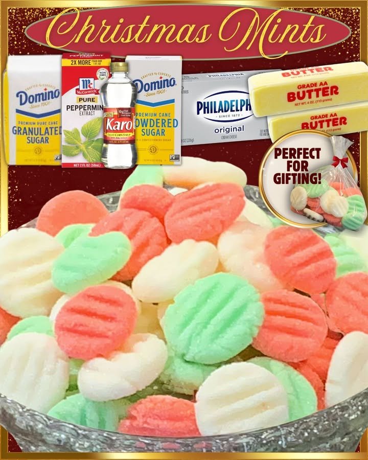 Easy Cream Cheese Christmas Mints
