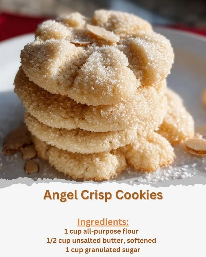 Delicious Angel Crisp Cookies with a golden crispy texture