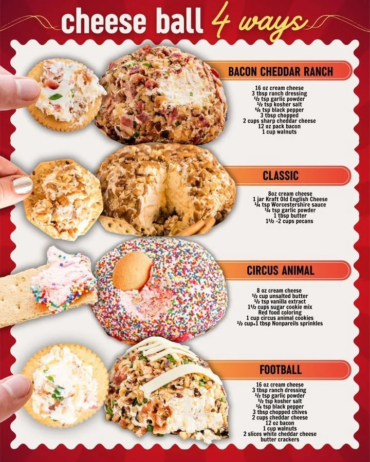 Bacon Cheddar Ranch Cheese Ball served on a platter