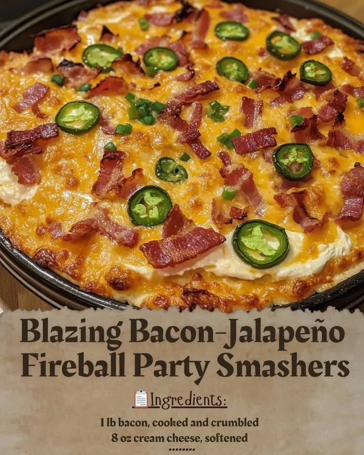 Blazing Bacon-Jalapeño Fireball Party Smashers ready to serve