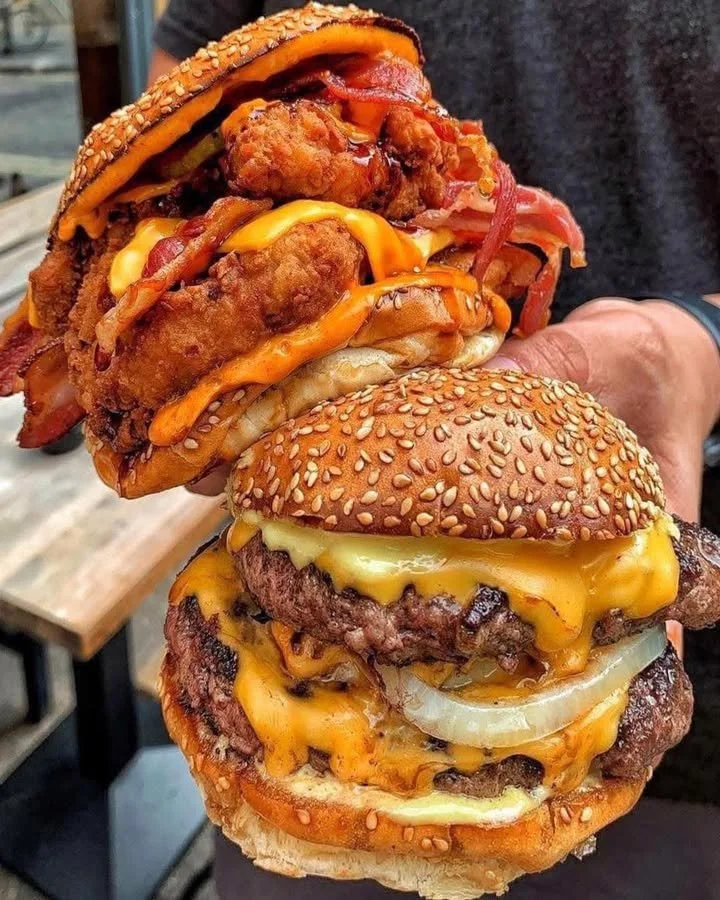 Delicious burger and chicken dish options to choose from