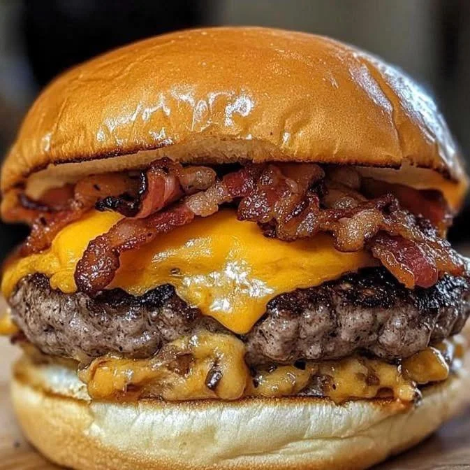 Delicious burger with toppings showcasing love for burgers