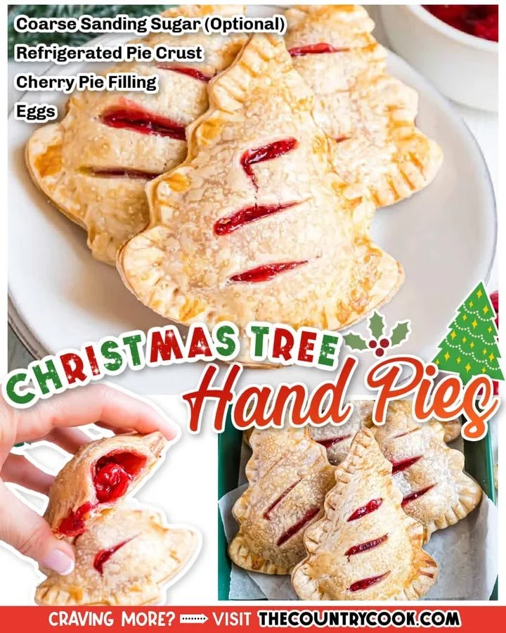 Delicious Christmas Tree Hand Pies for festive holiday celebrations